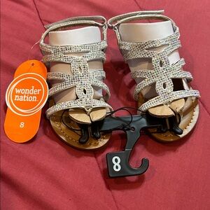 Silver Sparkle - Sz 8 Girls Sandals